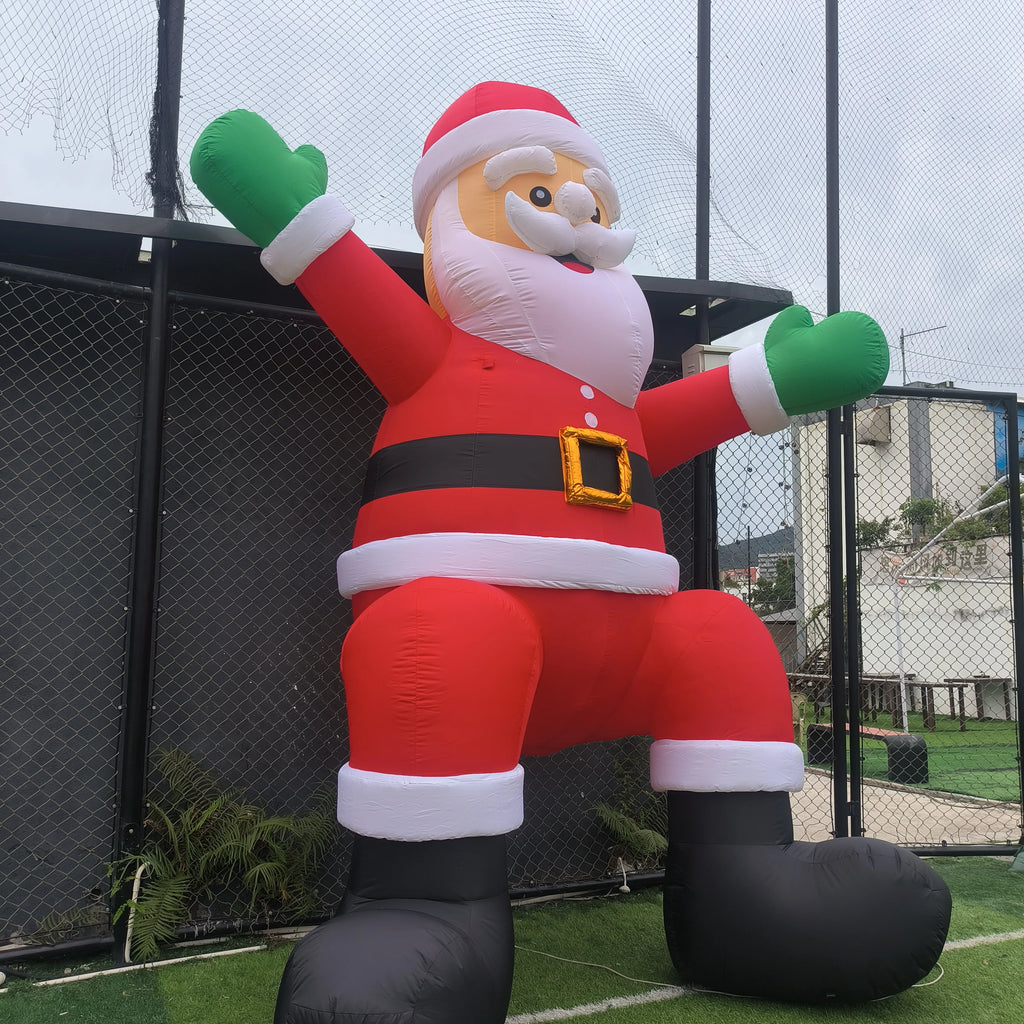 Inflatable Santa Claus With Blower Giant Outdoor Advertising Display For Christmas Decoration And Event