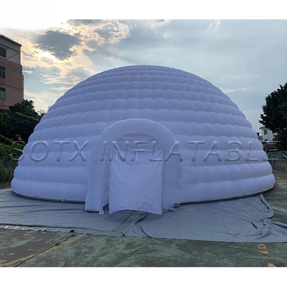 Party Rental Balloon Customized White Oxford Inflatable Dome Tent Wedding Disco Lawn Marquee Air Igloo Bar Luna Building