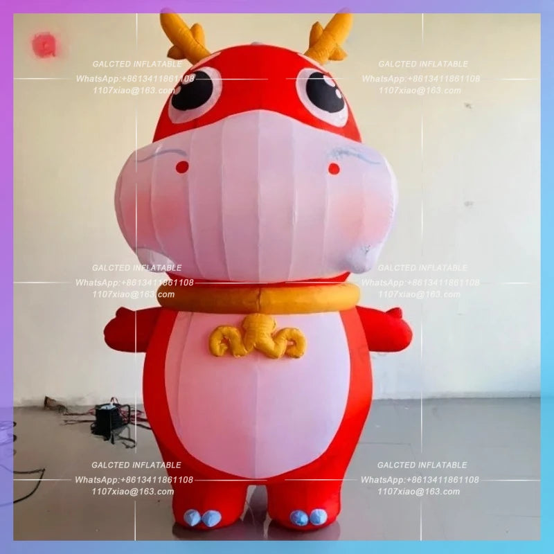 inflatable dragon New yearred lucky animal