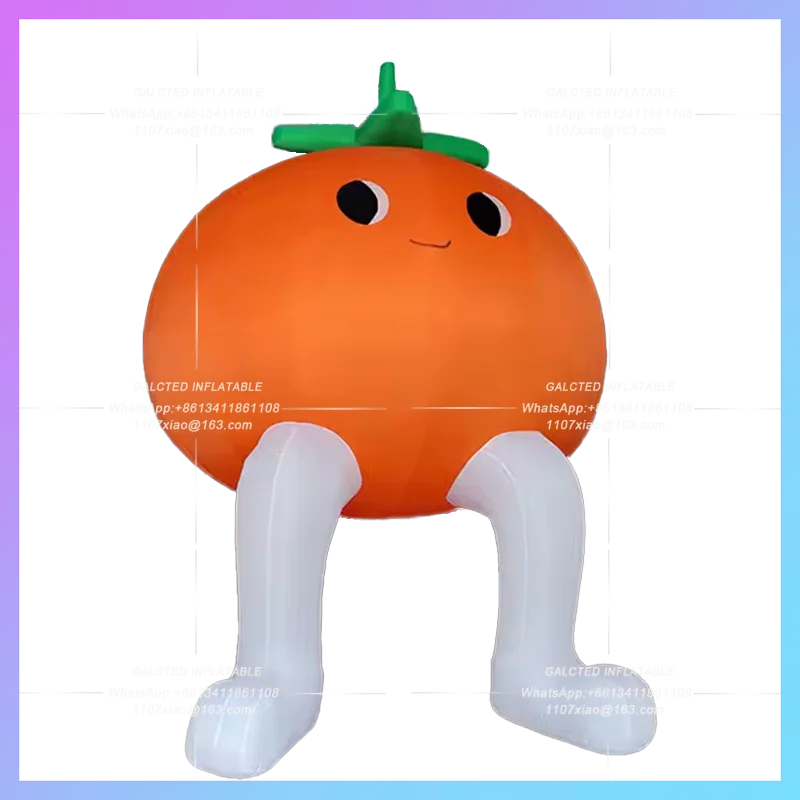 pear air blow fruit for advertising Giant cartoon orange lemon persimmon exhibition decoration