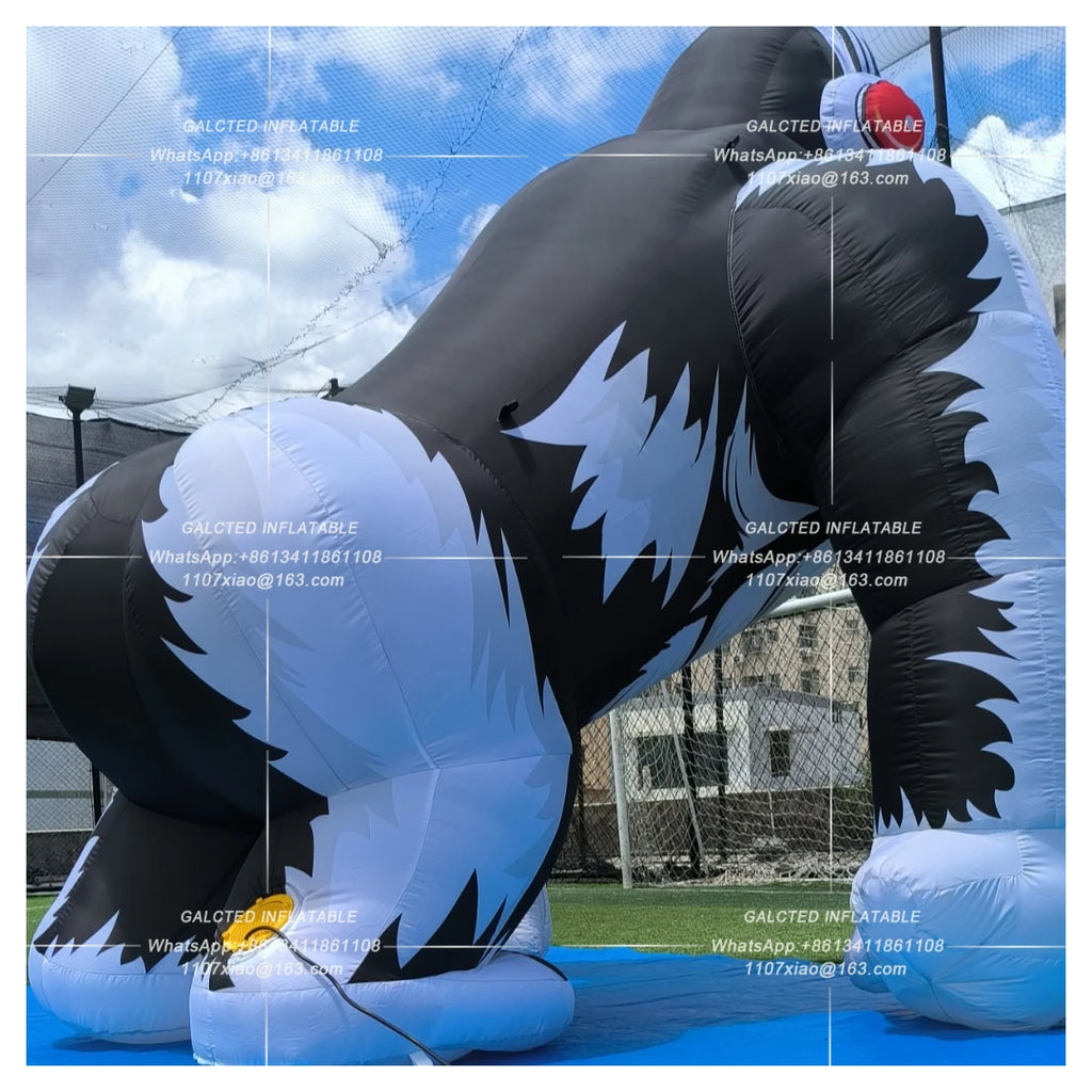 Inflatable Gorilla With Blower Giant Outdoor Advertising Event Display For Grand Opening And Store Promotion
