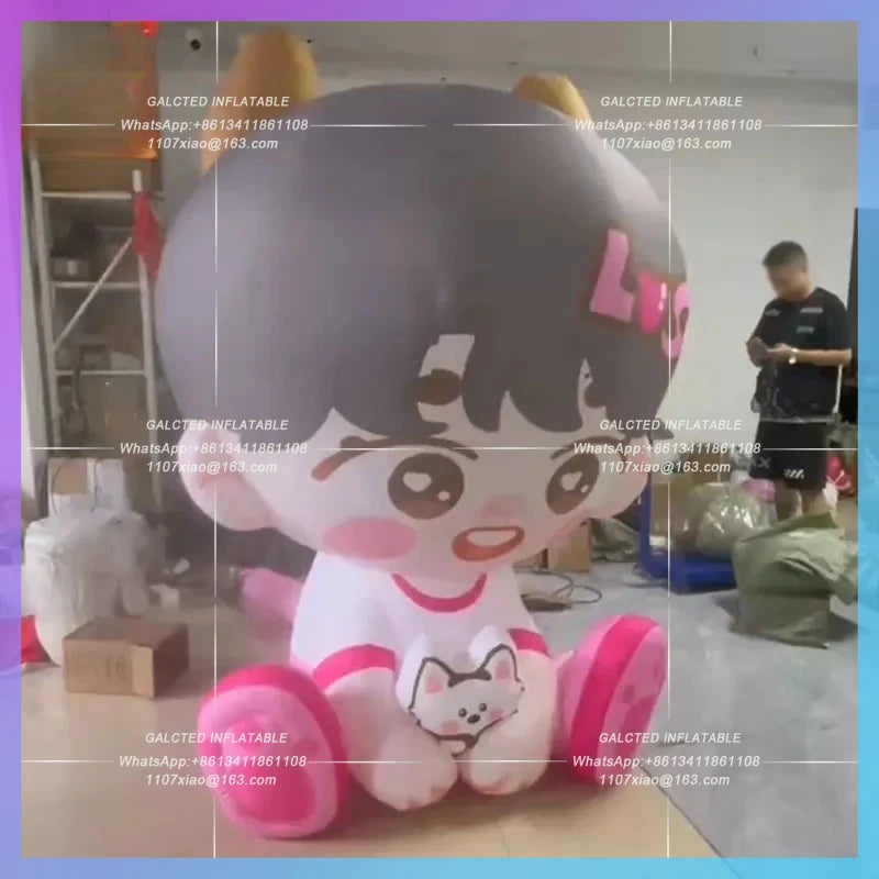 idol custom airfilm pink Inflatable cartoon cute idol idol should be used to customize the character image