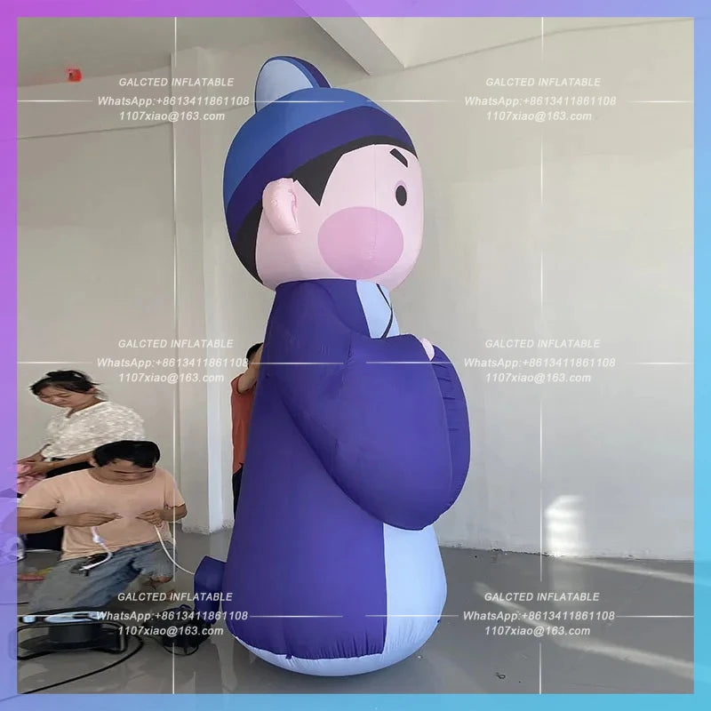 Qixi Lovers mid-autumn Festival Inflatable Chinese solid-state clothing model commercial scene area lighting decorative props