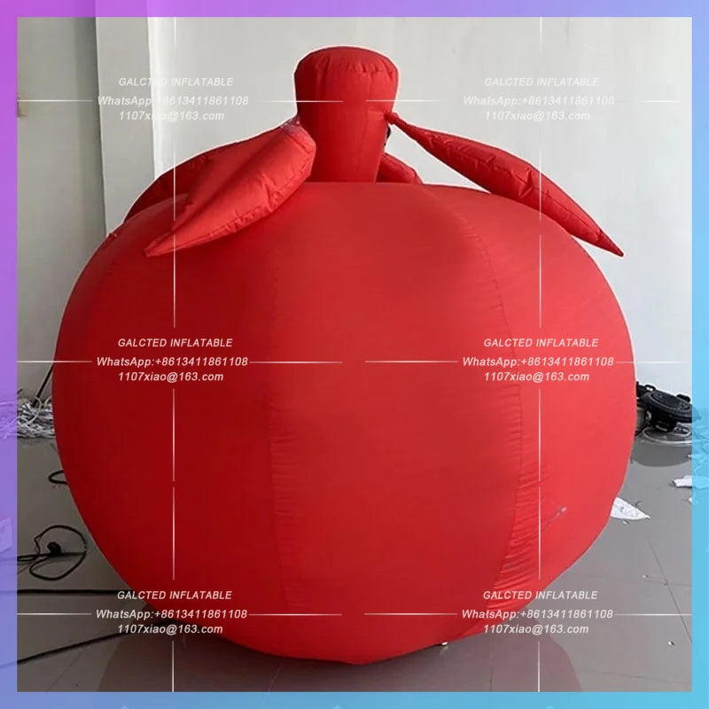 fruit model agricultural product Inflatable cartoon red apple persimmon model  harvest festival activity lighting arrangement