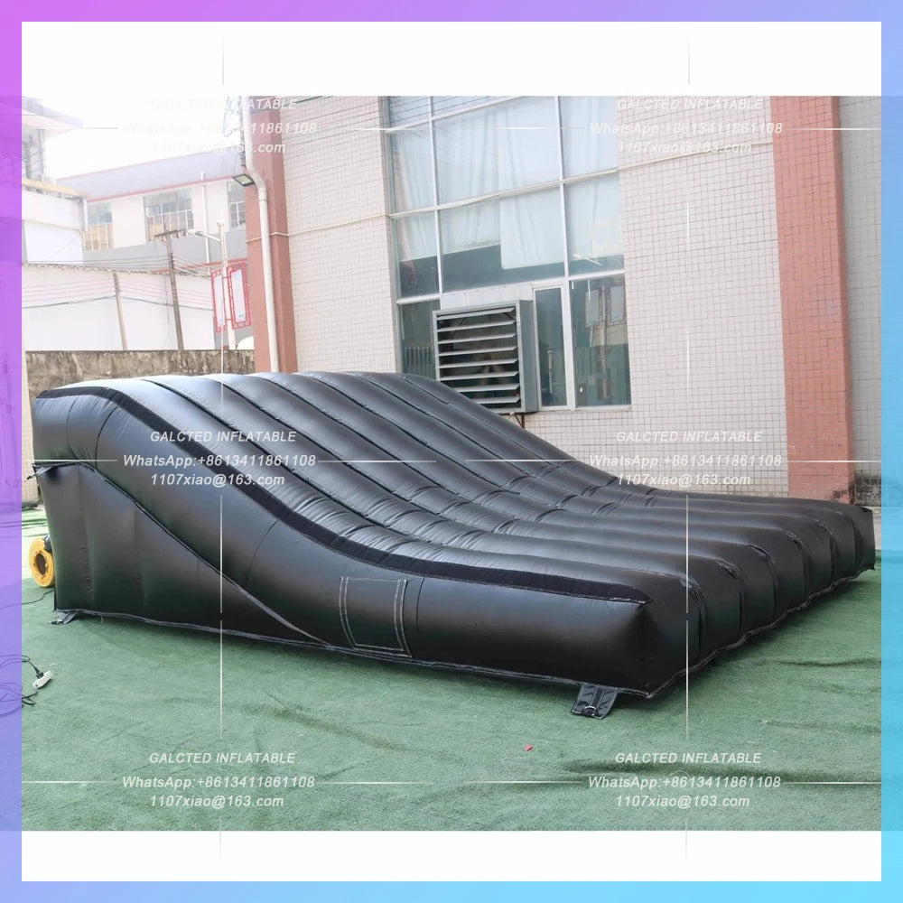 Sloped Jump Air Bag Mat,Commerical Inflatable Mtb Landing Airbag, Mountain Bike Airbag Ramp Motocross Landing Bag For Bmx Landin
