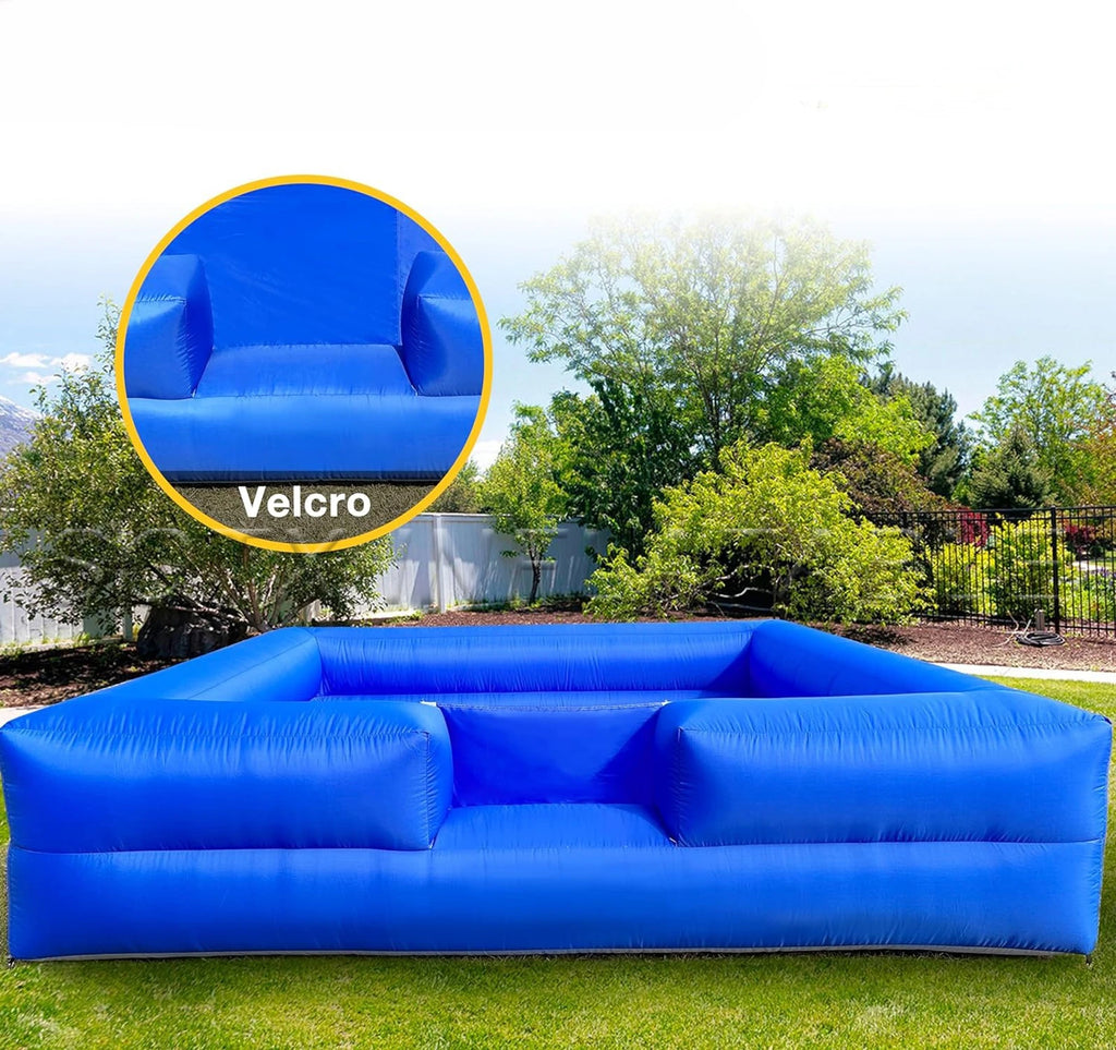 Outdoor Activities Easy To Setup 10FT Ball Pit Inflatable Foam Pit with Built-in Blower, Portable Foam Party Pit for Indoor
