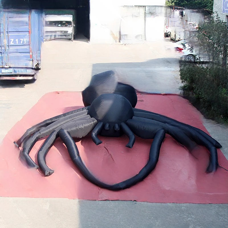 5.5X5 Meters Big Personalized Halloween Inflatable Spider Promotional Large Spider Inflatables for Decoration Toys