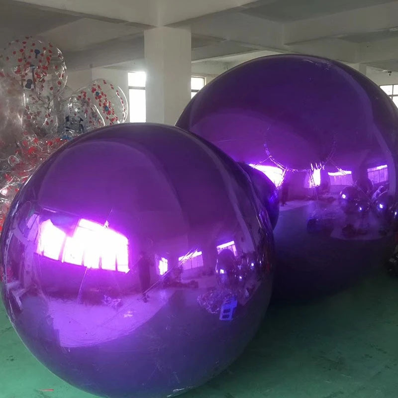 purple red Gold green white orange Sliver inflatable Mirror Ball Sphere Home Yard bar shopping mall christmas party Decoration