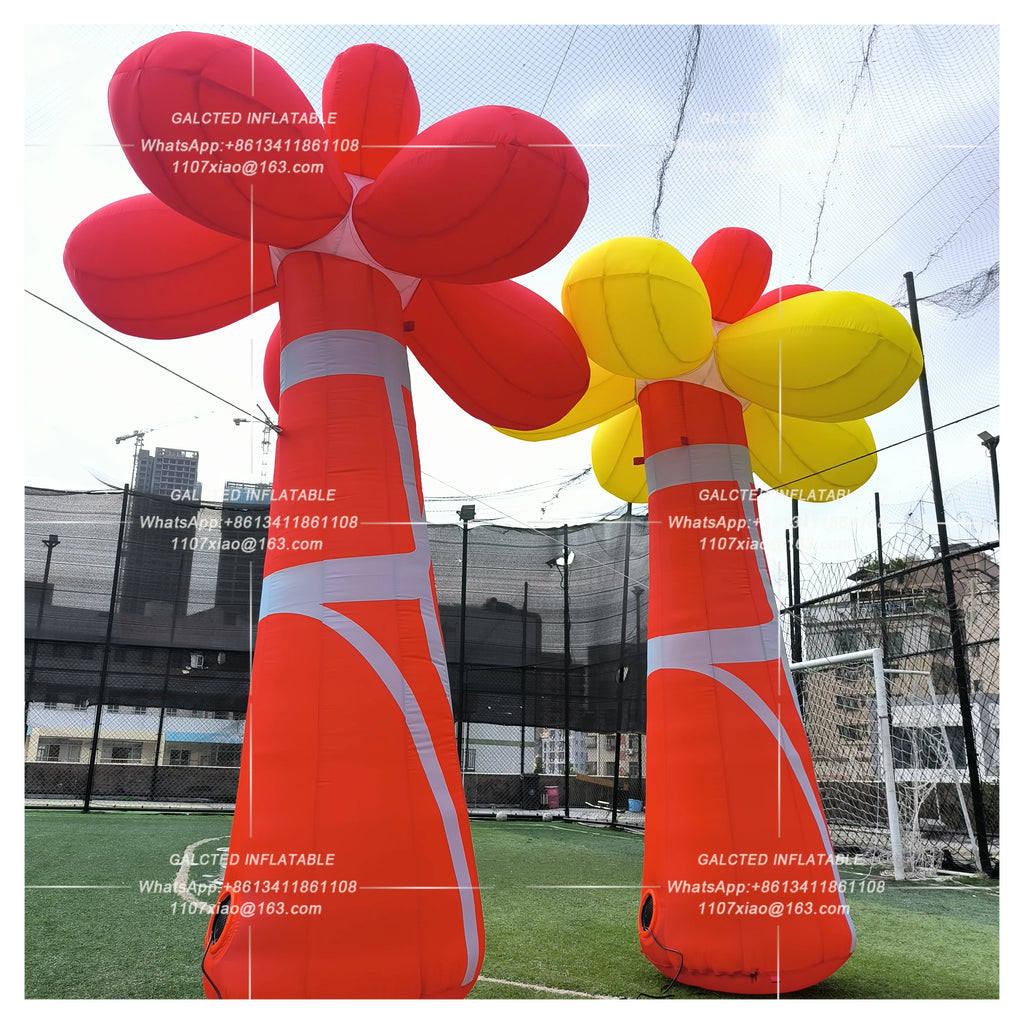 Inflatable Exotic Plant With Blower Giant Outdoor Advertising Display For Event Decoration And Promotion