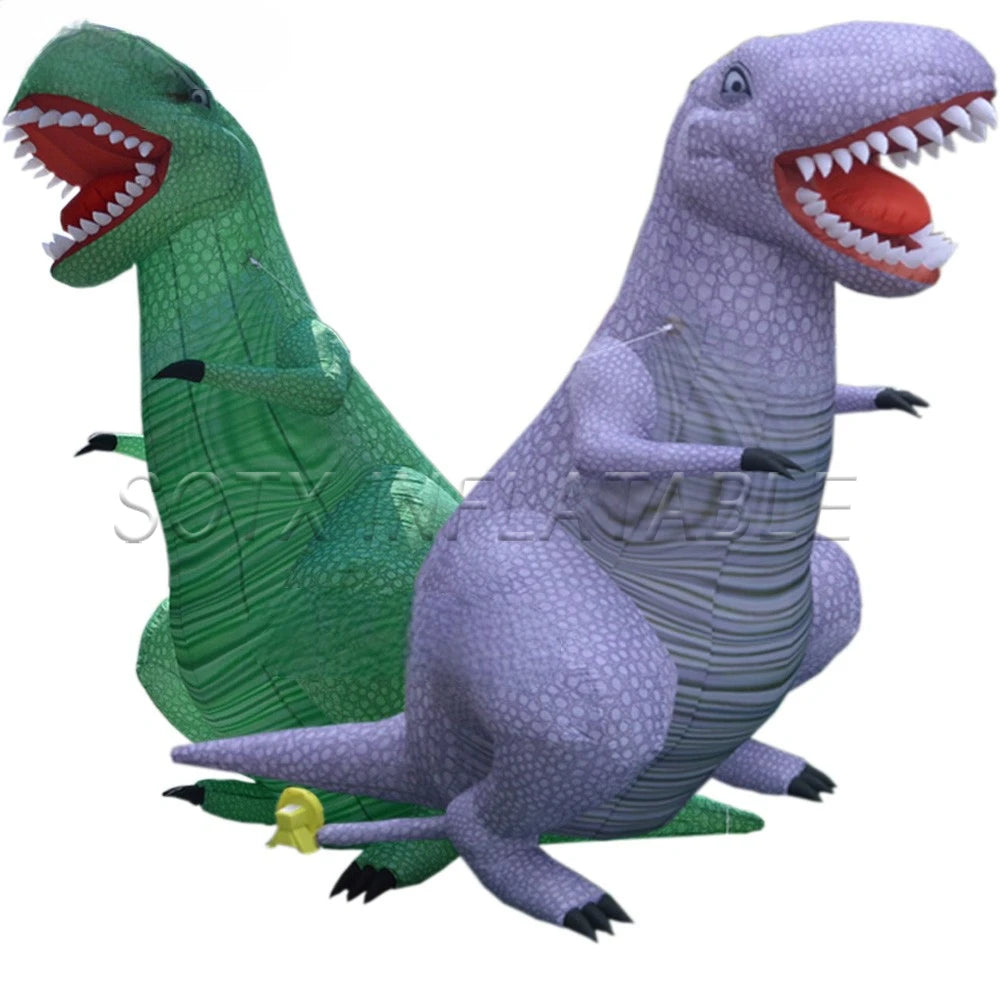 Promotion Events 3.5m/5mH Inflatable Dinosaur Decoration Giant Inflatable Cartoon Dinosaur Model for Show Advertising