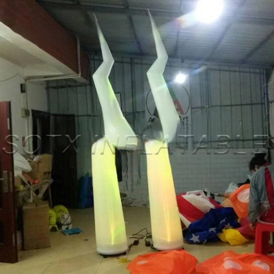 for Event/club in Night Amazing flash Lighting balloon inflatable party decorations Inflatable Lightning pillars