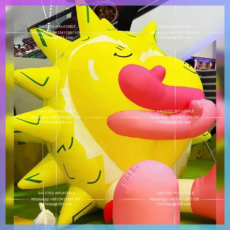 fruit festival creative shop Inflatable durian cute cartoon market layout