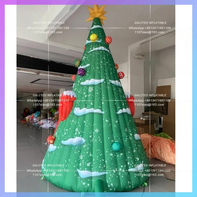 inflatable tree home children playground 2025 christmas decoration balloon house new santa claus gift tent house