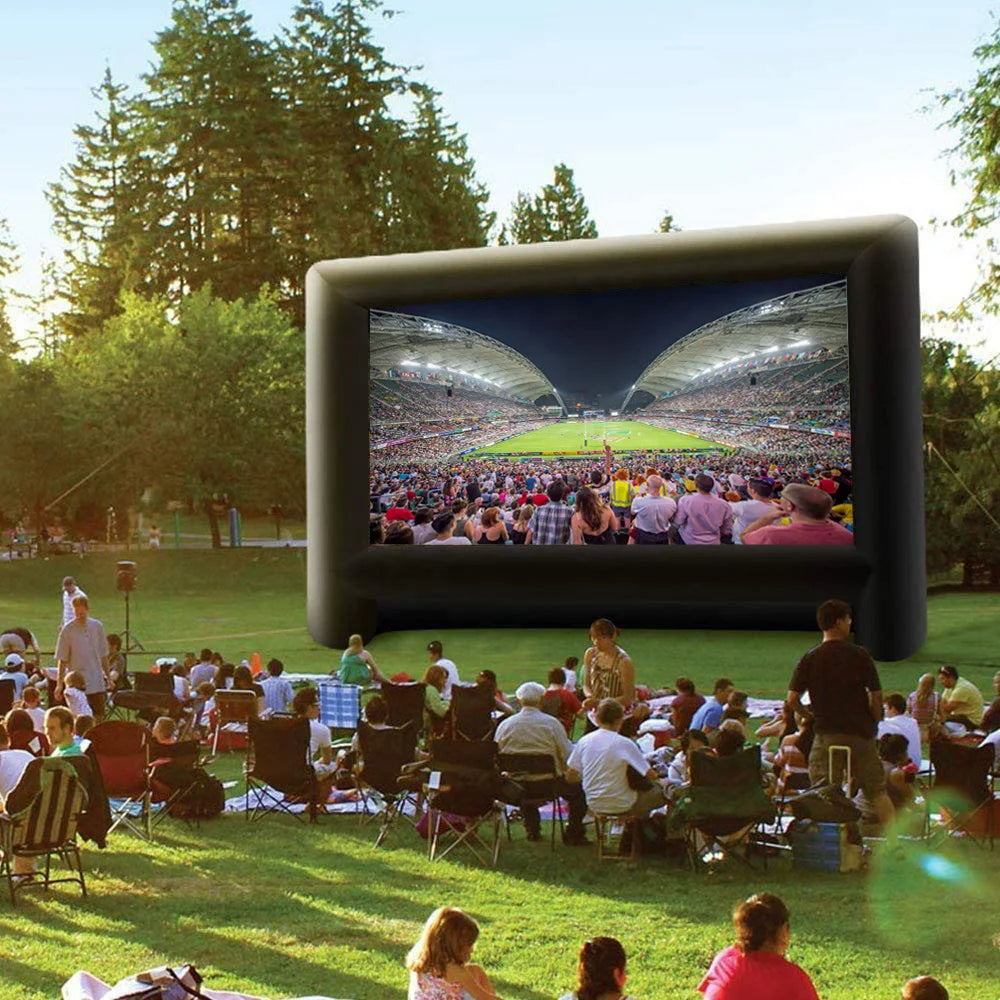 Screen with blower Outdoor giant projector screen foldable portable Inflatable outdoor movie screen for Drive-In Movie Theaters