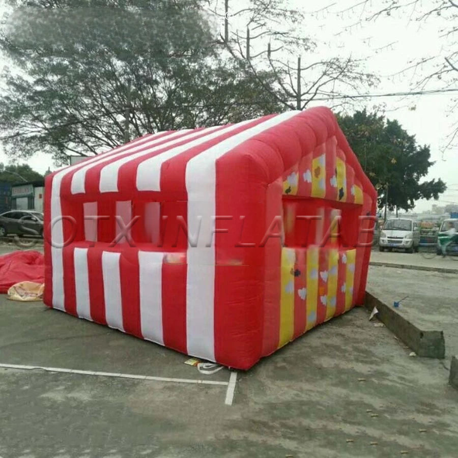 Games Made In China Custom Inflatable Candy Booth,Treat Shop,Stall Promotional House Inflatable Concession Booth For Outdoor