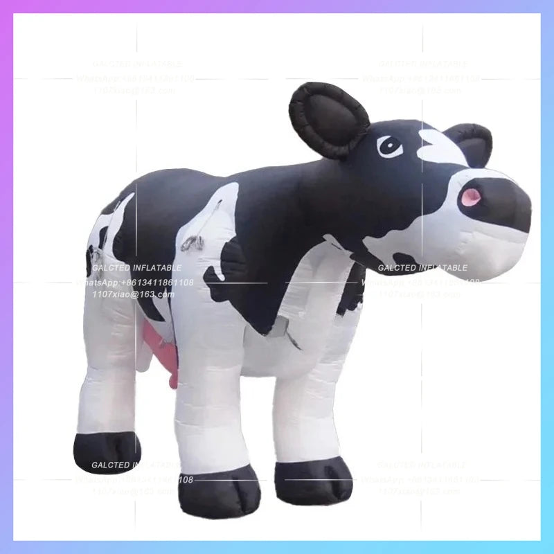 inflatable cow oxford cloth customize 4 meter shopping promotion decoration animal balloon cattle
