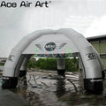 For Advertising Custom 8m Diameter Silver Inflatable Spider Tent With 5 Legs Inflatable Structure Shelter Dome Tent With Logo