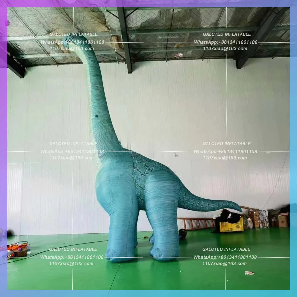 Inflatable Brachiosaurus Dinosaur Jurassic Period Theme 8m Giant Air Blow Up Tallest Dinosaur With Long Neck For Outdoor Adverti