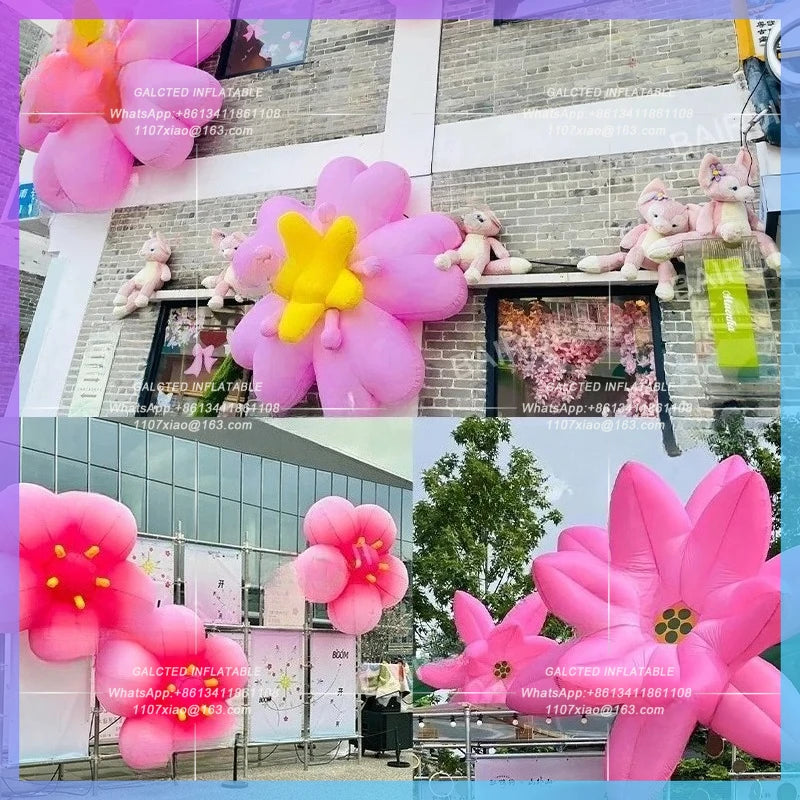 inflatable decoration cherry bloom,Spring outdoor peach flower, lotus air blow flower