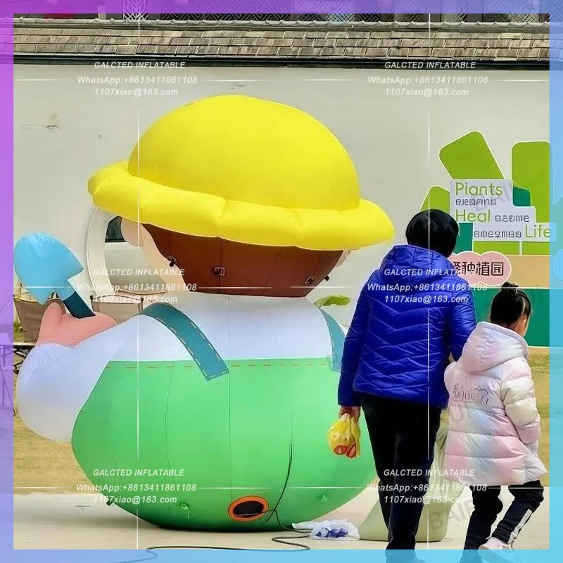 inflatable baby cartoon boy Children amusement park cute children for playground activity advertising