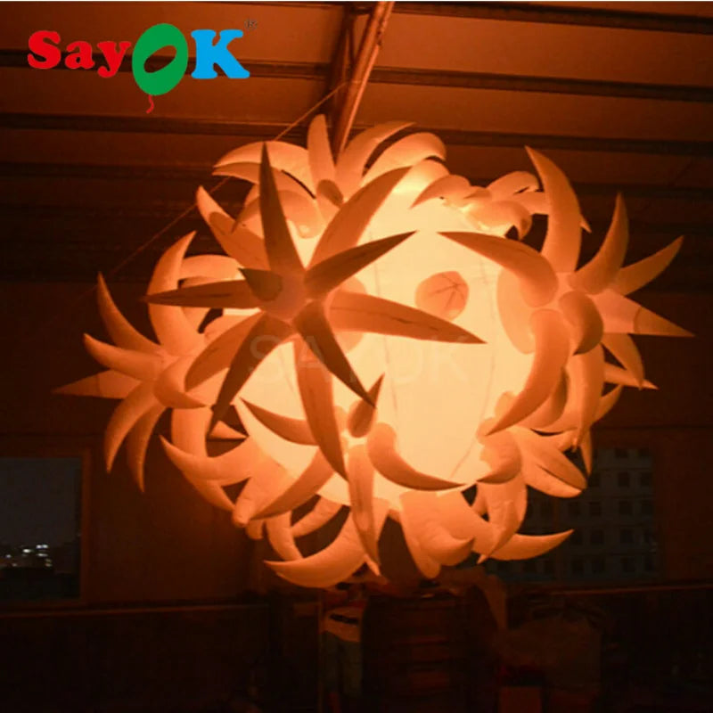 Inflatable Flower Balloon with Led Inflatable Flower Light for Party/Event/Club Hot Air Balloon Wedding Decorations