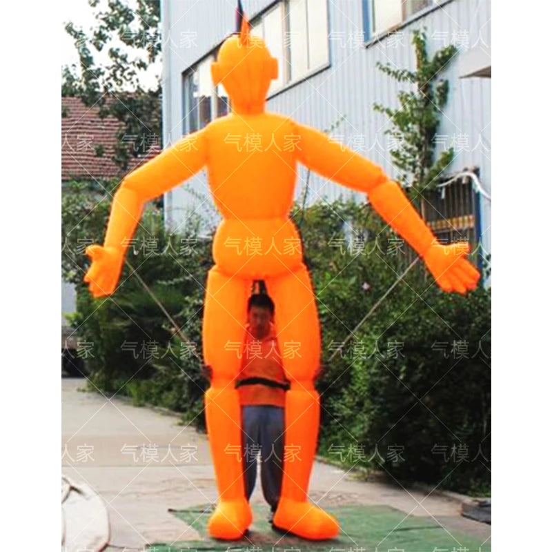 Inflatable Halloween Skeleton Clown - Interactive Walking Prop for Malls, Scenic Spots, Haunted Houses, and Bars
