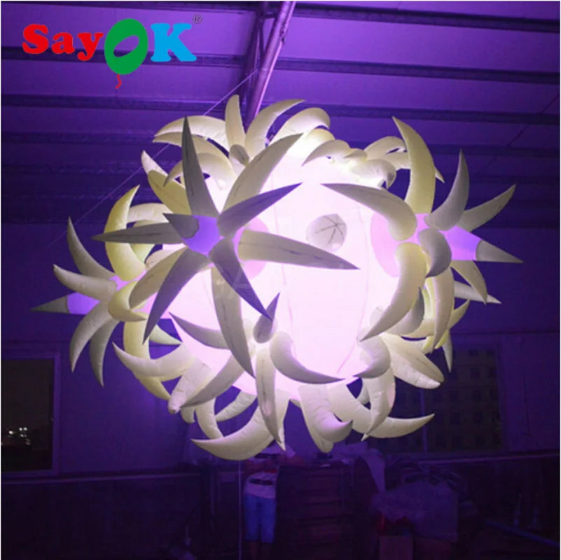 Inflatable Flower Balloon with Led Inflatable Flower Light for Party/Event/Club Hot Air Balloon Wedding Decorations