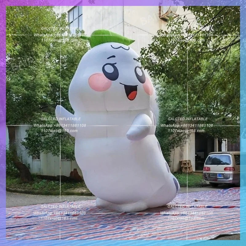 leave caterpillar cartoon climb animal Huge white infltable silkworm baby cute insect for farm plant park decoration