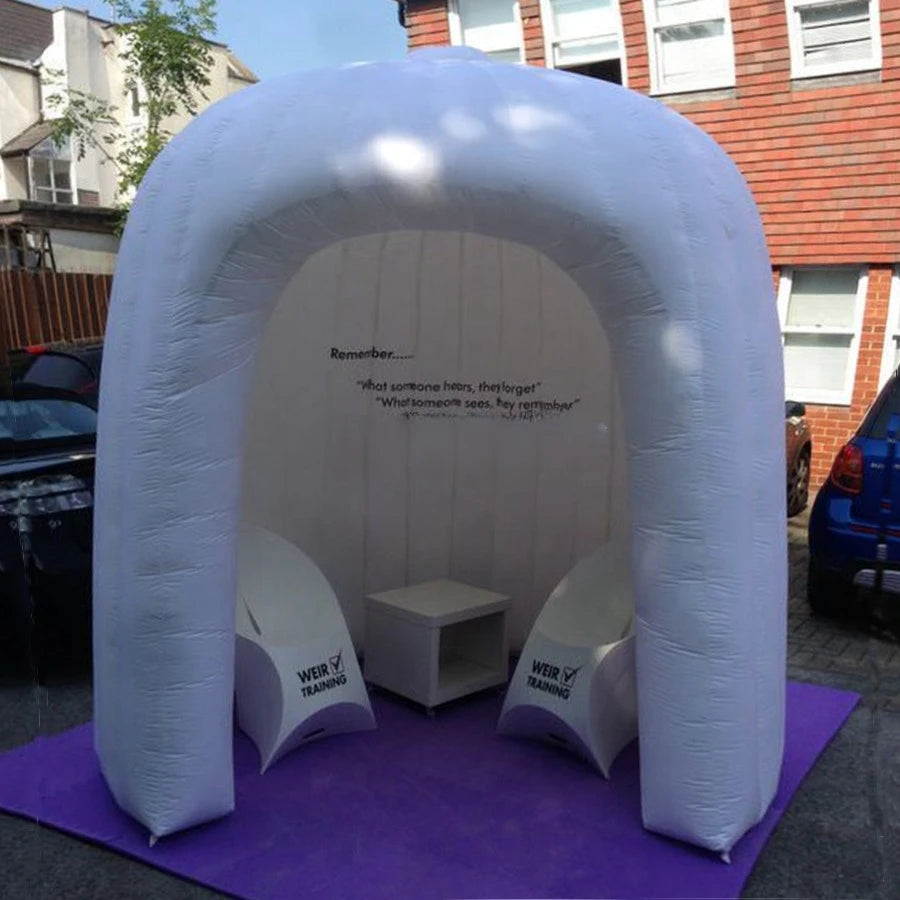 Party or Wedding Events Durable Inflatable Dome Tent Open Air kiosk Trade Show igloo Lawn Canopy Tent no Lights for
