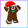 Inflatable Gingerbread Man Brown Giant Christmas Mascot Lovely Holiday Event Cartoon Doll For Outdoor Decorations
