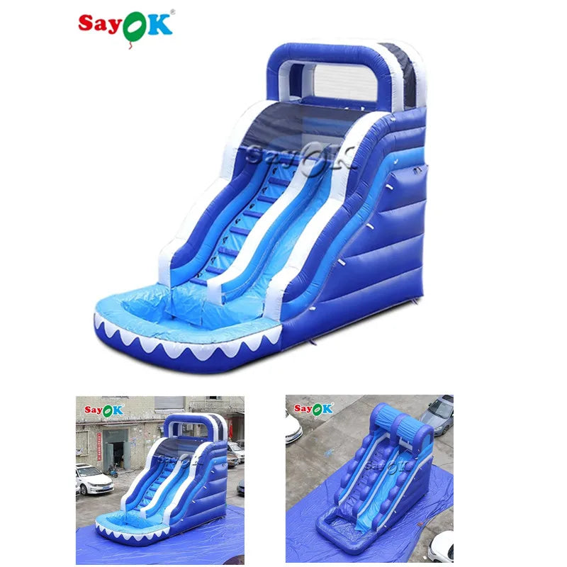 Large Inflatable Water Slide Park 6m Heavy-Duty Inflatable Climbing Bounce with Silde for Kids Outdoor Park Events
