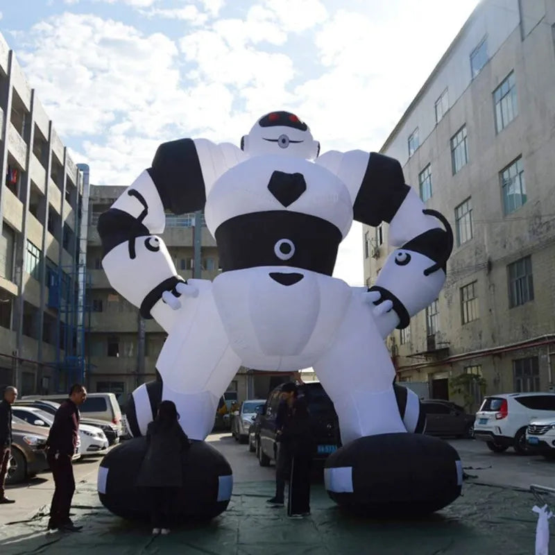 Business Store Party 3m/6m Giant Inflatable Robot Outdoor Indoor Advertising Inflatable Robot Cartoon Model for Event