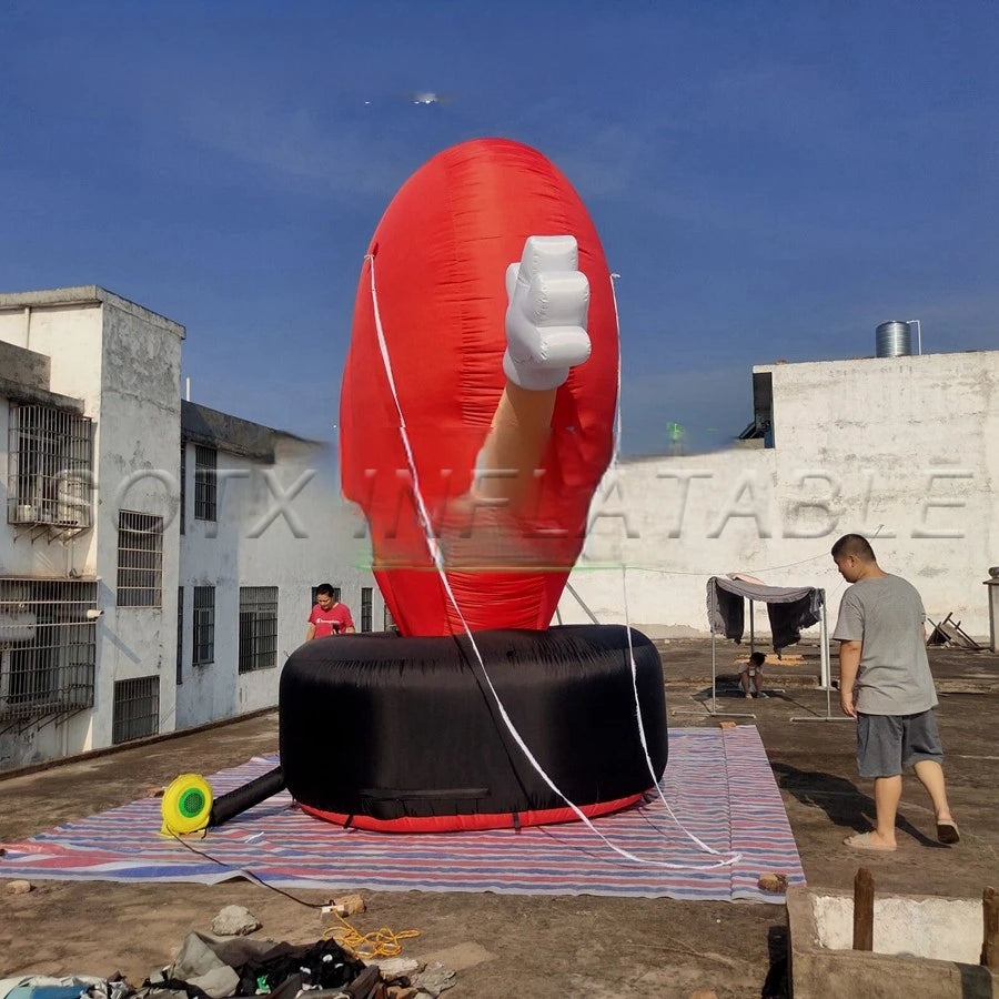 Event Decoration Inflatable Heart Shape Model Balloons with Free Air Blower for Valentine's Day