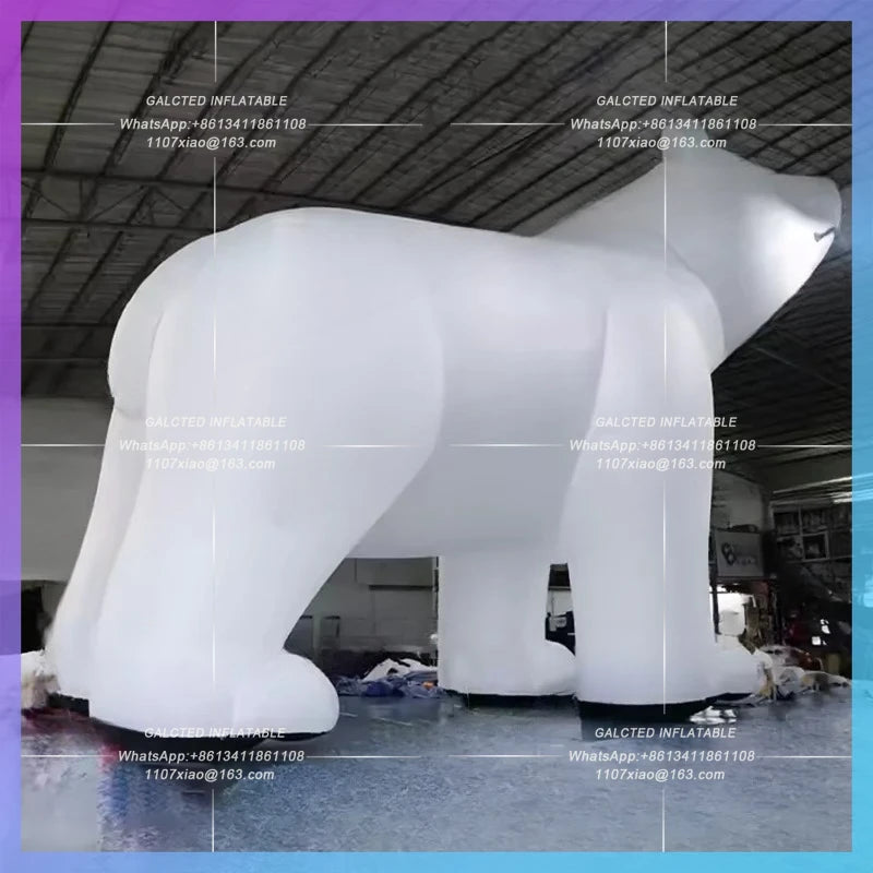 bear for zoo exhibition advertising Huge white inflatable bear polar