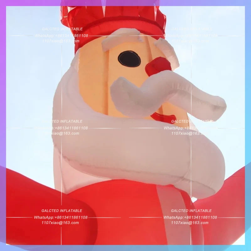 inflatable Christmas outdoor decoratons 4.5mH Christmas air dancer inflatable toys Blow up Santa Dancer