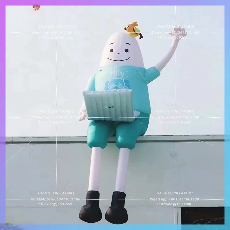 Annual Meeting Corporate Mascot Inflatable sit-down Girls Computer Workday Girls Custom Events Exhibition Planning Program