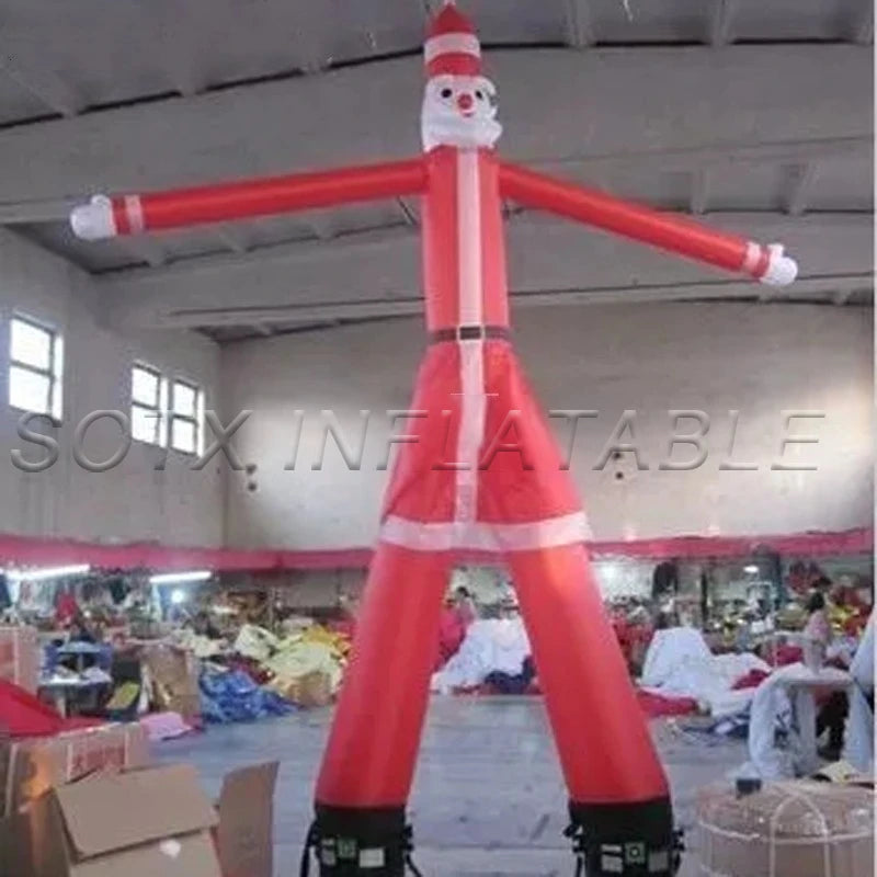 for outdoor decoration Original design inflatable christmas air dancer santa claus father christmas sky dancer dancing man