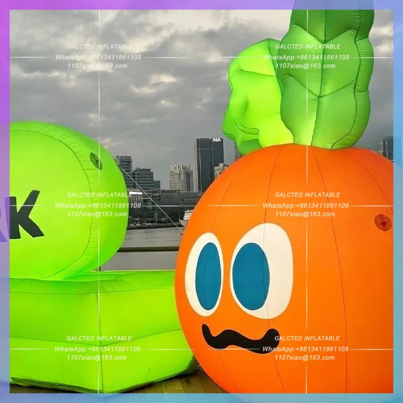 inflatable carrot cute cartoon Factory customize  carrots fruit vegetable shop promotion advertising