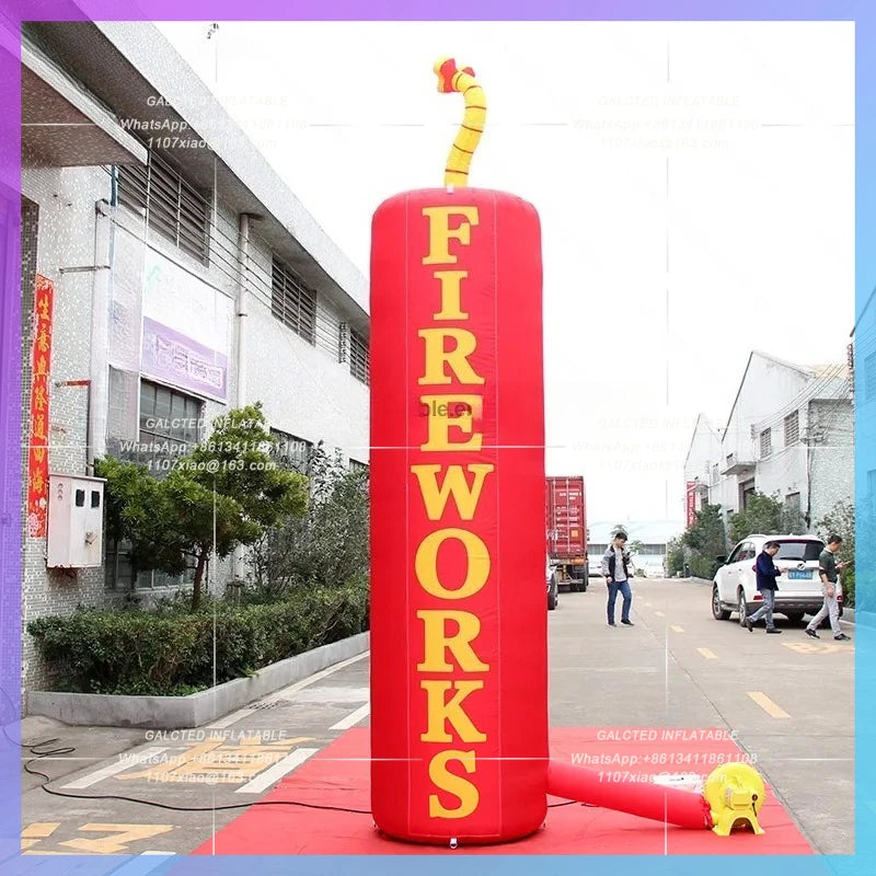 Inflatable Holiday Advertising 13.1Ft Tall/4m High Inflatable Balloon  Inflatable Pillars For Shop/Event Decorations