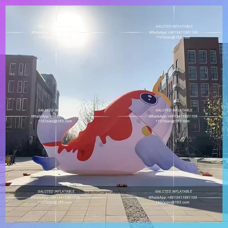 inflatable carp jumping goldfish Ocean huge for sandy beach, aquarium decoration
