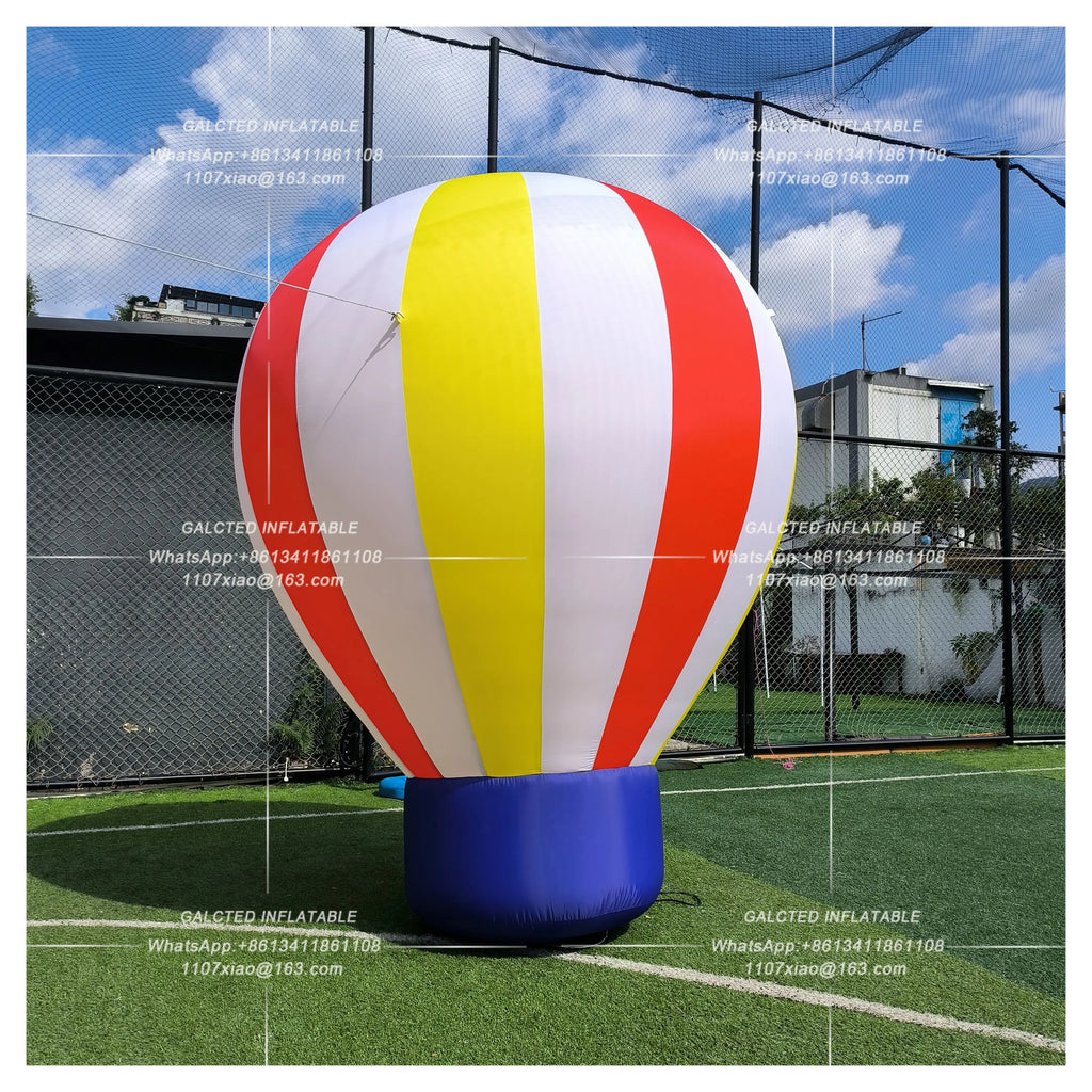Inflatable Hot Air Balloon With Blower Giant Outdoor Advertising Event Display And Grand Opening Promotion