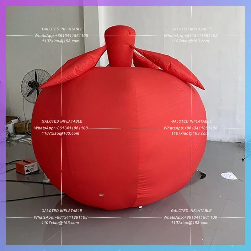 fruit model agricultural product Inflatable cartoon red apple persimmon model  harvest festival activity lighting arrangement
