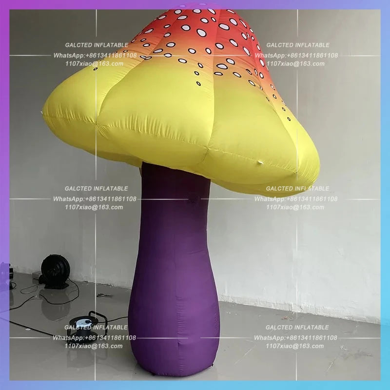 mushroom garden botanical garden Inflatable psychedelic mushrooms gas mold outdoor camp fairy musical stage lighting arrangement