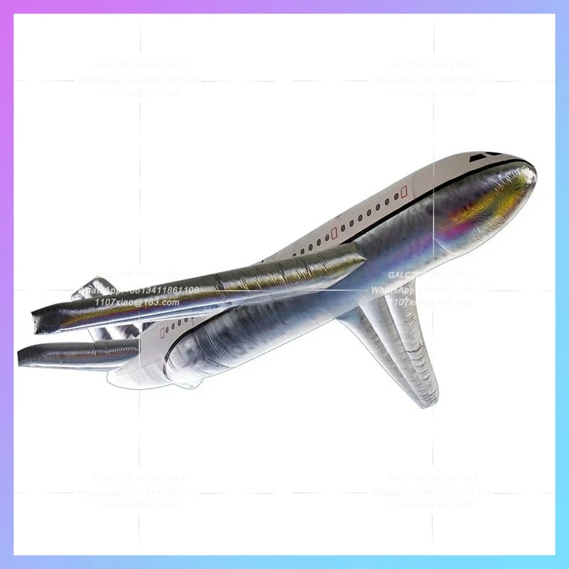 Hanging Balloon Advertising Aircraft / Hot Sale 20ft Giant Inflatable Plane / 6M Aero Blow Up For Decoration - BG-M0127