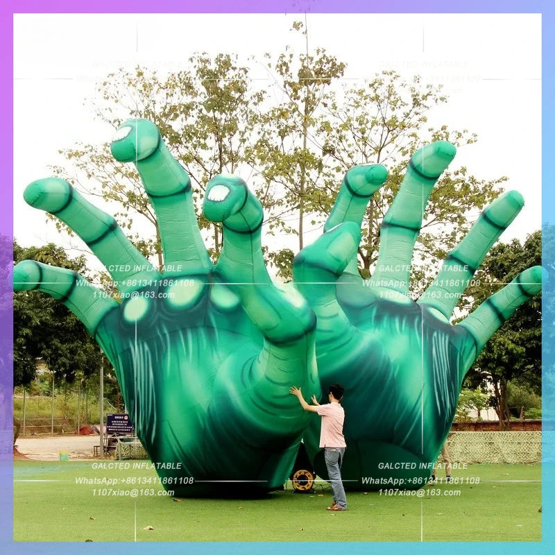 Inflatable Ghost Hand Giant Hand Skeleton Balloon Inflatable Toys Amazing  Inflatable Halloween Outdoor Decorations-Toys