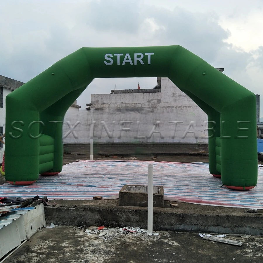 Promotional Events 4 Legs Inflatable Start Finish Racing sports arch Line Archway for outdoor Advertising
