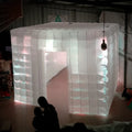 Photo Booth cabinet Wonderful 3.6 m L x3.6 m W x 2.4 m H Cube led inflatable Tent,1 door Lighting Studio/Bigger Inflatable