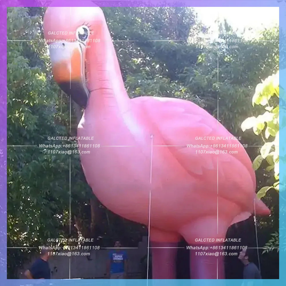 Inflatable Flamingo Pink Lady Party Decoration Giant  Inflatable Bird Animal Balloons For Advertising