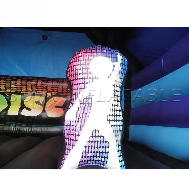 Wedding Shows Party 15ft Inflatable Disco Bounce House Inflatable Disco Dome Bouncy Jumper with Air Blower for Outdoor