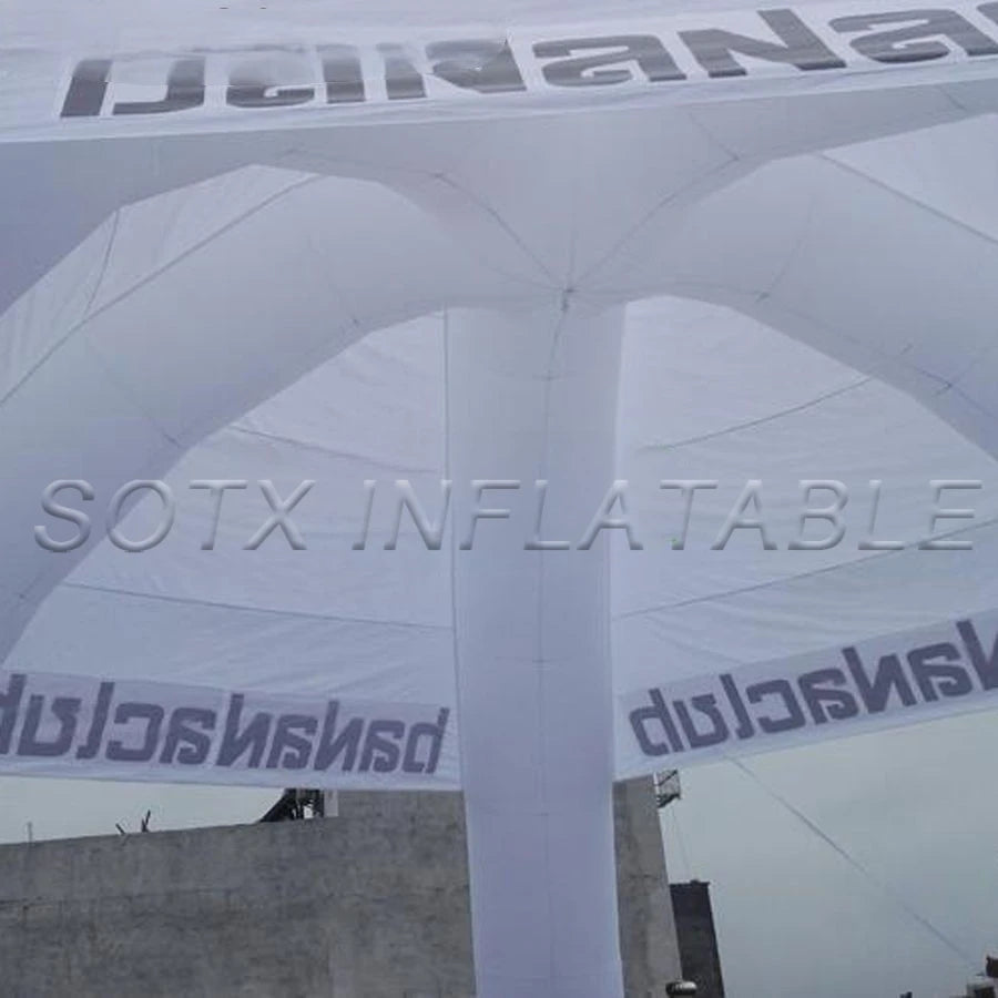 Event Made In China Attractive Giant 8m Diameter With 5 Legs White Inflatable Spider Tent With Custom Logo For Spain